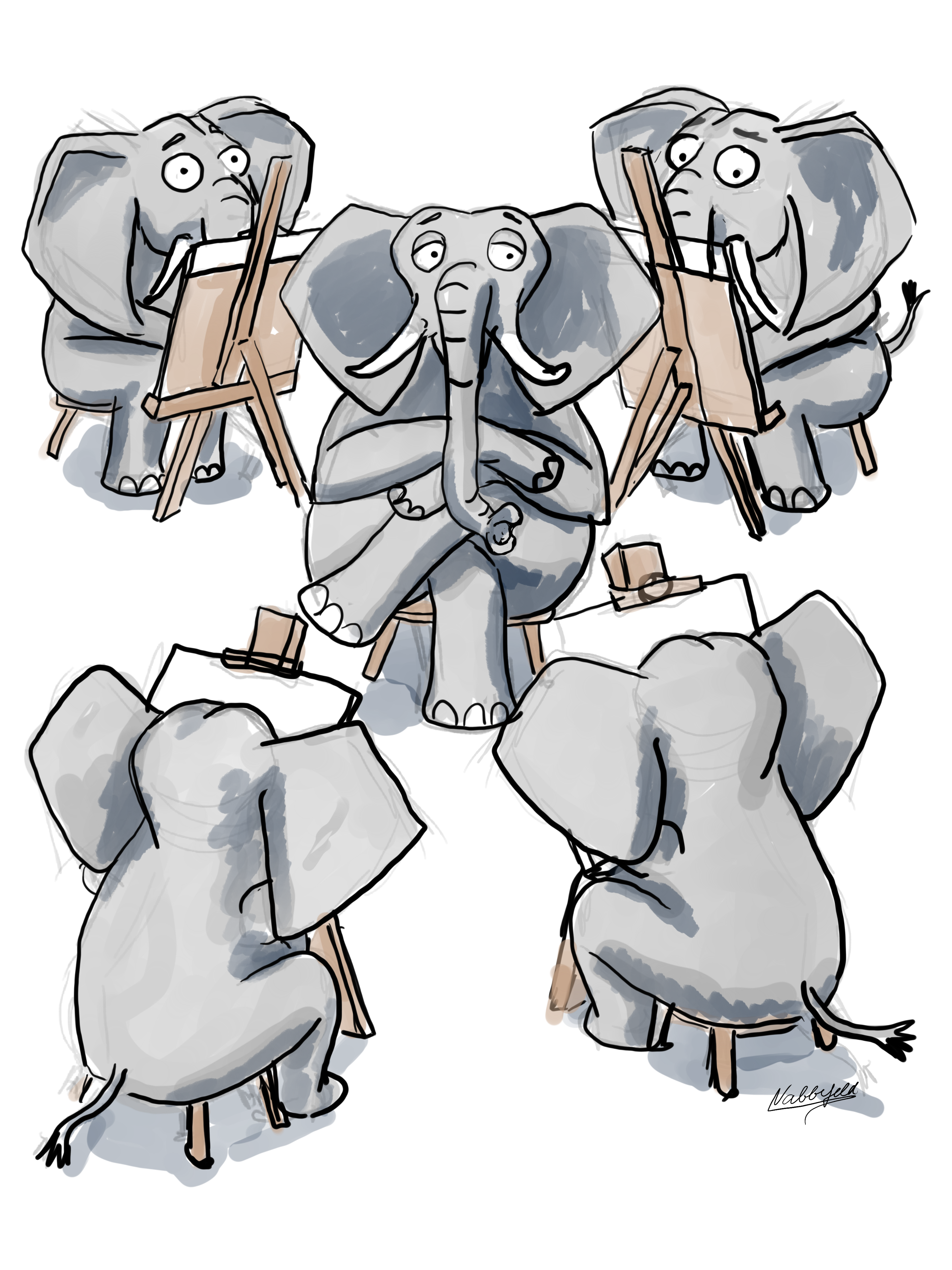 Elefanten zeichnen